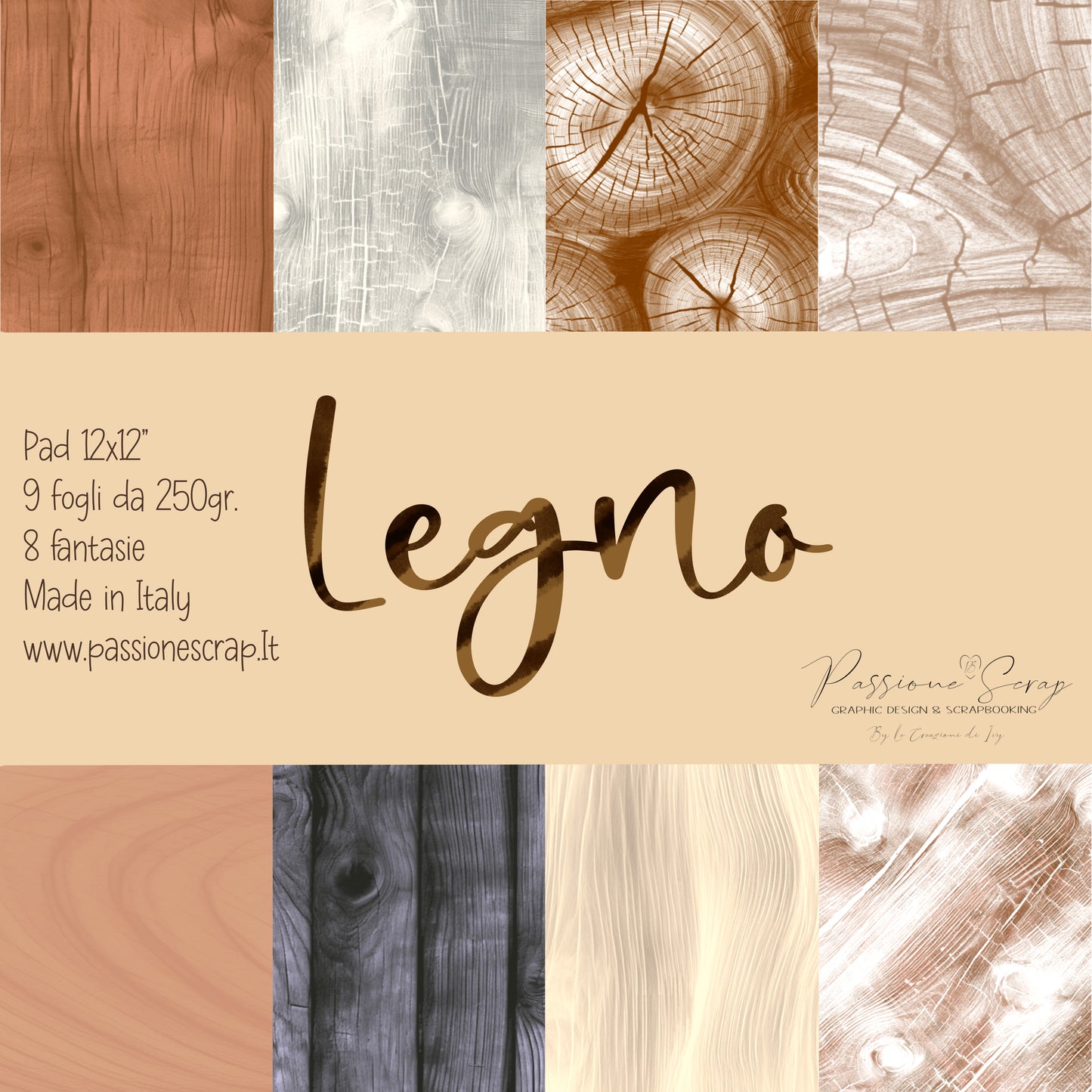 Paper pad 12 x 12"  Legno