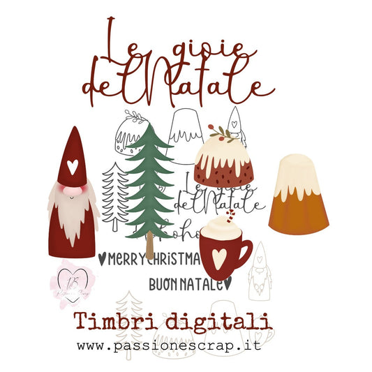 Timbri digitali Le gioie di Natale