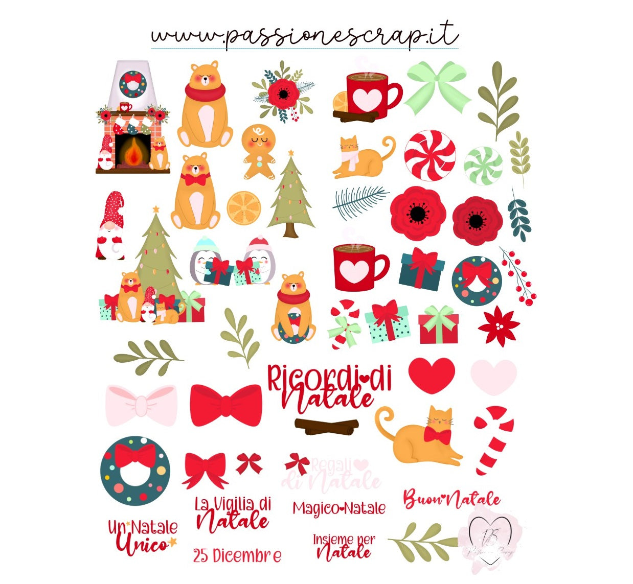 51 die cuts " Ricordi di Natale"