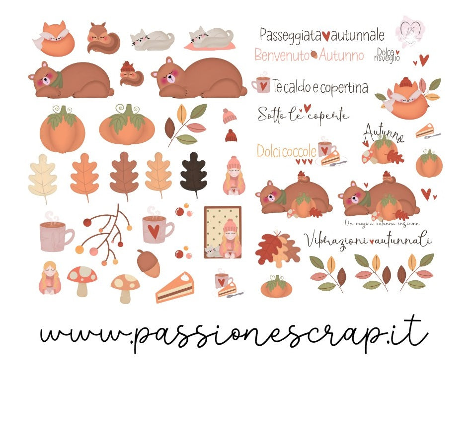 Die cuts 50 pz. "Vibrazioni autunnali"